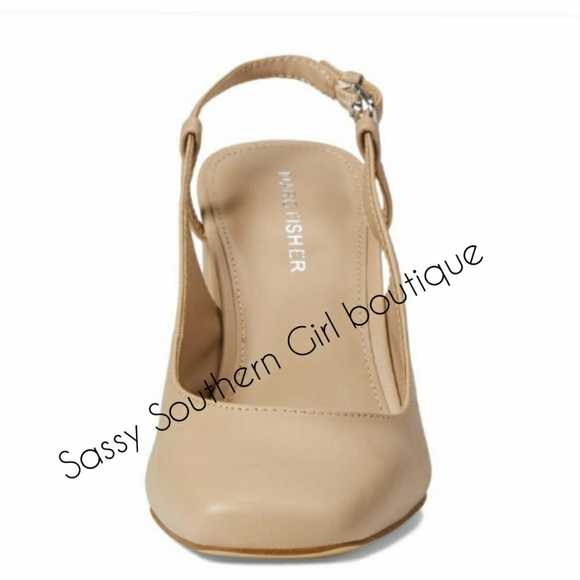 🆕⭐Marc Fisher nude tan slingback pumps - Picture 5 of 7